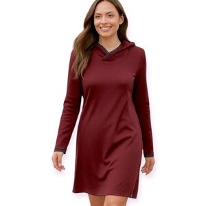 The North Face Empower Hooded Dress Burgundy Size Large